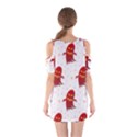 Ghost Halloween Drawing Flower Leaf Shoulder Cutout One Piece Dress View2