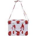 Ghost Halloween Drawing Flower Leaf Cross Body Office Bag View3