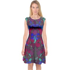 Netzauge Capsleeve Midi Dress