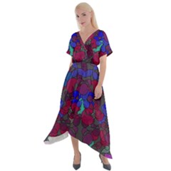 Netzauge Cross Front Sharkbite Hem Maxi Dress by zappwaits