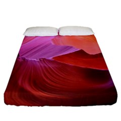 Canyon Arizona Sand Stone Fitted Sheet (queen Size) by Vaneshart