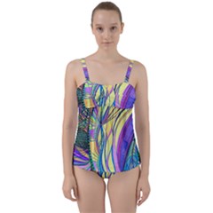 Happpy (4) Twist Front Tankini Set