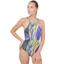 Happpy (4) High Neck One Piece Swimsuit View1