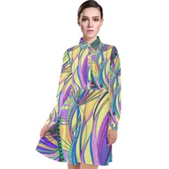 Happpy (4) Long Sleeve Chiffon Shirt Dress by nicholakarma