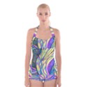 Happpy (4) Boyleg Halter Swimsuit  View1