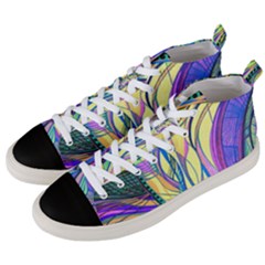 Happpy (4) Men s Mid-top Canvas Sneakers by nicholakarma