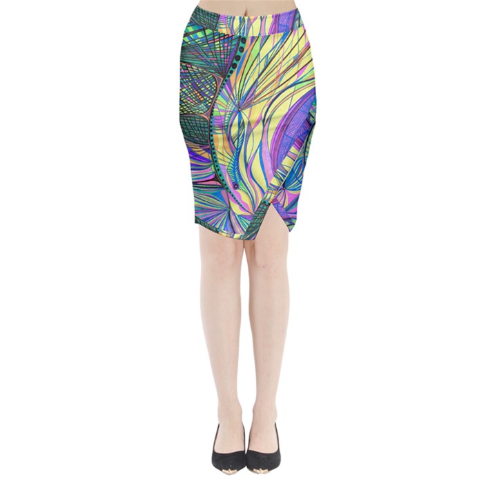 Happpy (4) Midi Wrap Pencil Skirt