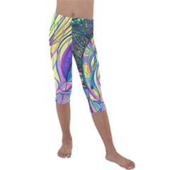 Happpy (4) Kids  Lightweight Velour Capri Leggings 