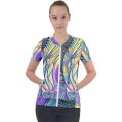 Happpy (4) Short Sleeve Zip Up Jacket