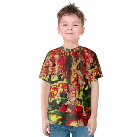 Red Country-1-2 Kids  Cotton Tee by bestdesignintheworld