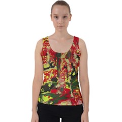 Red Country-1-2 Velvet Tank Top by bestdesignintheworld