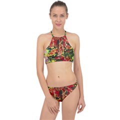 Red Country-1-2 Racer Front Bikini Set by bestdesignintheworld