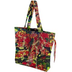 Red Country-1-2 Drawstring Tote Bag by bestdesignintheworld