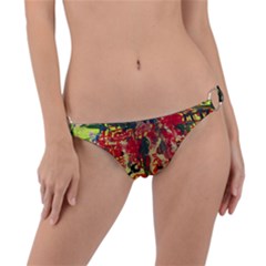 Red Country-1-2 Ring Detail Bikini Bottom