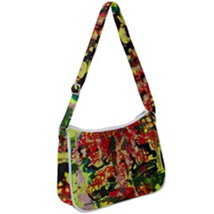 Red Country-1-2 Zip Up Shoulder Bag by bestdesignintheworld