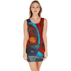 Abstract With Heart Bodycon Dress by bloomingvinedesign