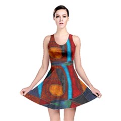 Abstract With Heart Reversible Skater Dress by bloomingvinedesign