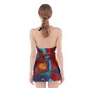 Abstract With Heart Halter Dress Swimsuit  View2