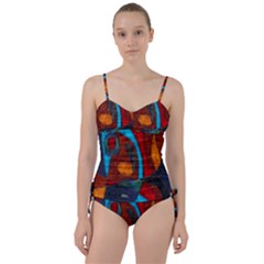 Abstract With Heart Sweetheart Tankini Set by bloomingvinedesign