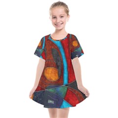 Abstract With Heart Kids  Smock Dress by bloomingvinedesign