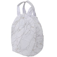 White Marble Texture Floor Background With Gold Veins Intrusions Greek Marble Print Luxuous Real Marble Travel Backpacks by genx