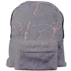 Marble Old Vintage Pinkish Gray With Bronze Veins Intrusions Texture Floor Background Print Luxuous Real Marble Giant Full Print Backpack by genx