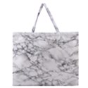 White Marble texture floor background with black veins texture greek marble print luxuous real marble Zipper Large Tote Bag View1