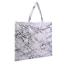 White Marble texture floor background with black veins texture greek marble print luxuous real marble Zipper Large Tote Bag View2