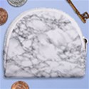 White Marble texture floor background with black veins texture greek marble print luxuous real marble Horseshoe Style Canvas Pouch View2