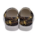 Black Marble texture with gold veins floor background print luxuous real marble Women s Canvas Slip Ons View4