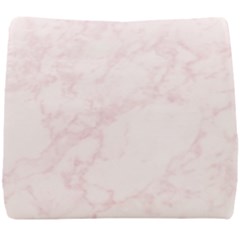 Pink Marble Texture Floor Background With Light Pink Veins Greek Marble Print Luxuous Real Marble  Seat Cushion by genx