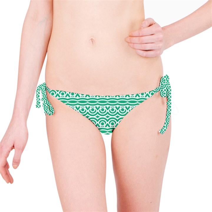 Pattern Green Bikini Bottom