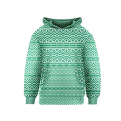 Pattern Green Kids  Pullover Hoodie