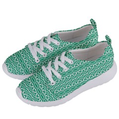 Pattern Green Women s Lightweight Sports Shoes