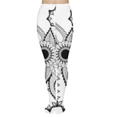 Elegant Decorative Abstract Flower Tights by FantasyWorld7