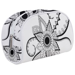 Elegant Decorative Abstract Flower Makeup Case (medium) by FantasyWorld7