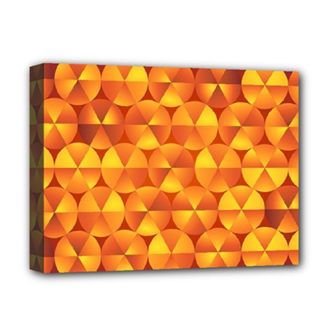 Background Triangle Circle Abstract Deluxe Canvas 16  X 12  (stretched) 