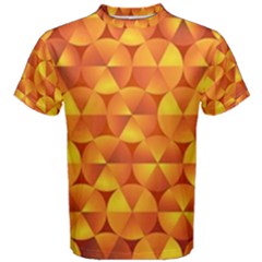 Background Triangle Circle Abstract Men s Cotton Tee