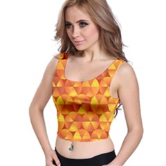 Background Triangle Circle Abstract Crop Top