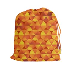 Background Triangle Circle Abstract Drawstring Pouch (2xl)