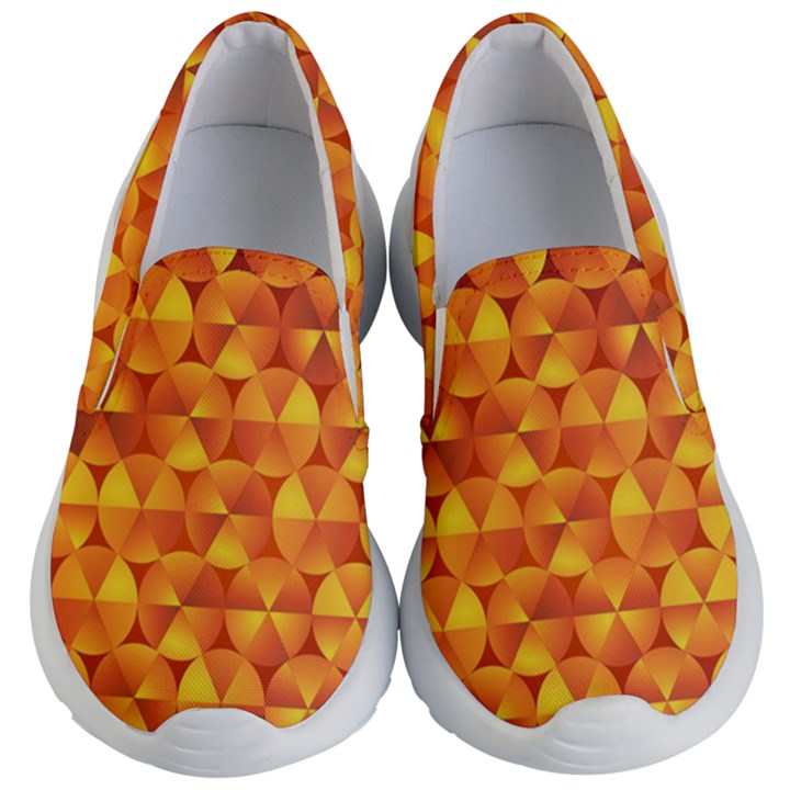 Background Triangle Circle Abstract Kids  Lightweight Slip Ons