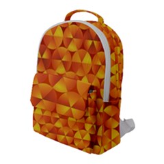 Background Triangle Circle Abstract Flap Pocket Backpack (large)