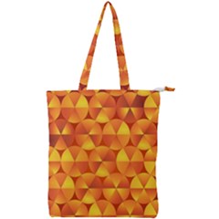 Background Triangle Circle Abstract Double Zip Up Tote Bag