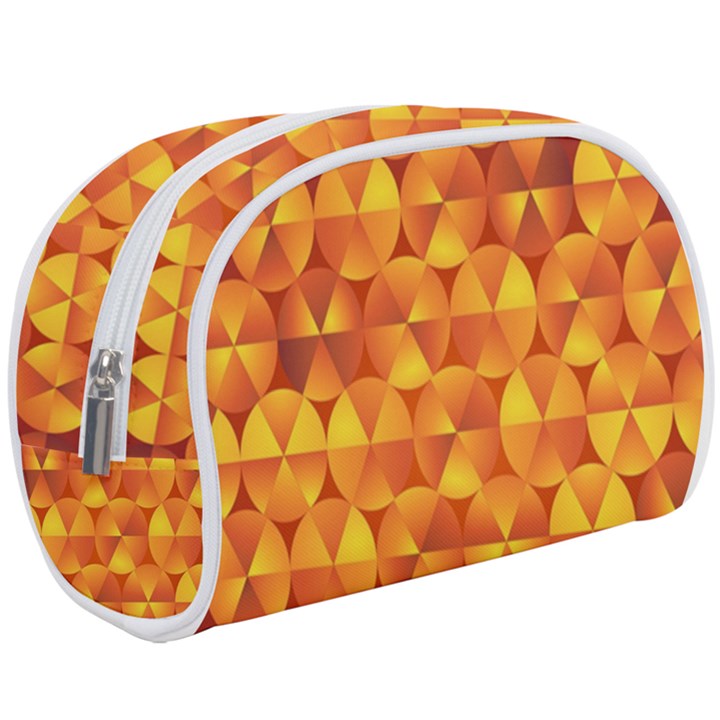 Background Triangle Circle Abstract Makeup Case (Large)