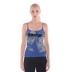 Heart Love Valentines Day Spaghetti Strap Top