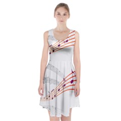 Music Notes Clef Sound Racerback Midi Dress