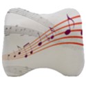 Music Notes Clef Sound Velour Head Support Cushion View1