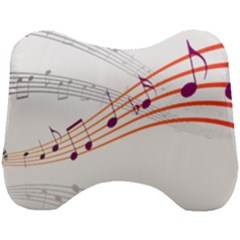 Music Notes Clef Sound Head Support Cushion