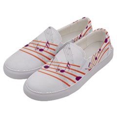 Music Notes Clef Sound Men s Canvas Slip Ons by HermanTelo