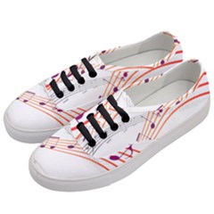 Music Notes Clef Sound Women s Classic Low Top Sneakers by HermanTelo